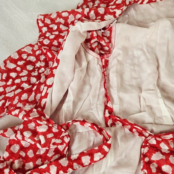 NWOT Free People Womens Ruffled Wrap Mini Dress size S - Picture 9 of 16